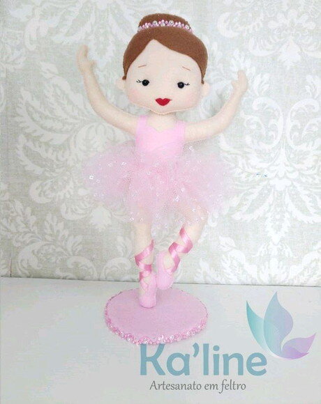 Kit Bailarinas - Bonecas em feltro
