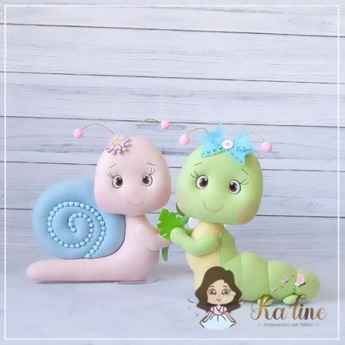 Kit Bichinhos do Jardim - Bonecos em Feltro