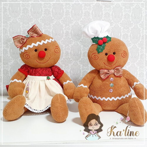 Kit Biscoitos de Natal - Bonecos em Feltro