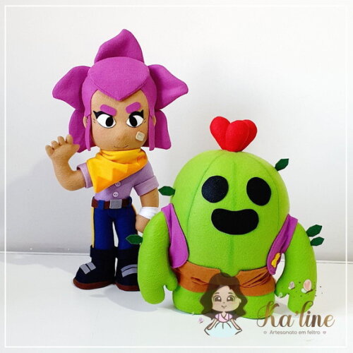 Kit Brawl Stars - Bonecos em Feltro