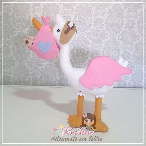 Kit Cegonhas - Bonecos em feltro