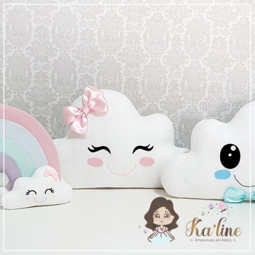 Kit Chuva de amor - Bonecos em Feltro