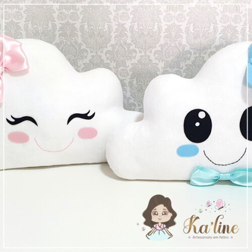 Kit Chuva de amor - Bonecos em Feltro