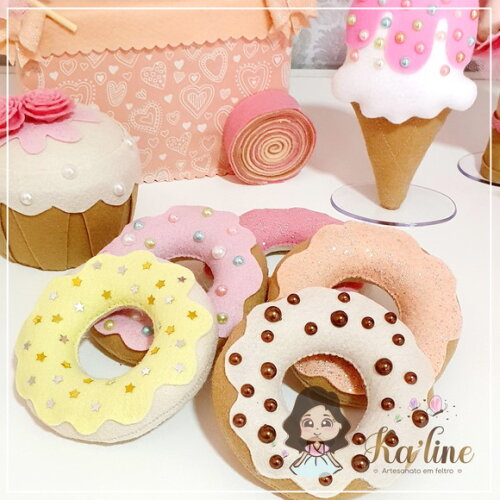 Kit Confeitaria - Bonecos em Feltro