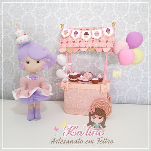 Kit Confeitaria - Bonecos em Feltro