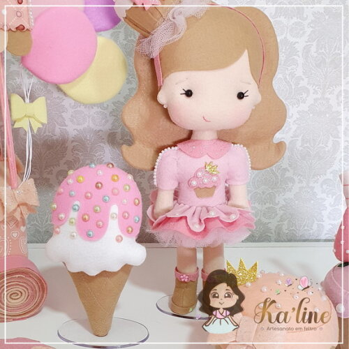 Kit Confeitaria - Bonecos em Feltro