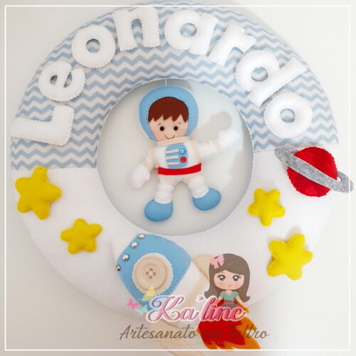 Kit Decoração de Quarto Infantil Astronauta