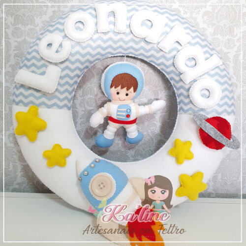 Kit Decoração de Quarto Infantil Astronauta