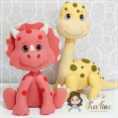 Kit Dinossauros - Bonecos em Feltro