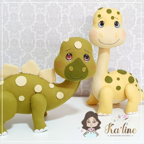 Kit Dinossauros - Bonecos em Feltro