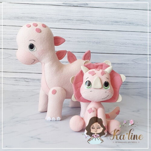 Kit Dinossauros Baby - Bonecos em Feltro