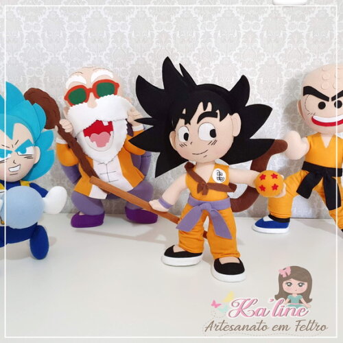 Kit Dragon Ball - Bonecos em feltro