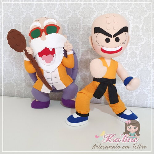 Kit Dragon Ball - Bonecos em feltro