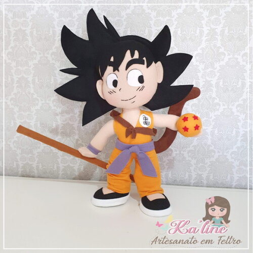 Kit Dragon Ball - Bonecos em feltro