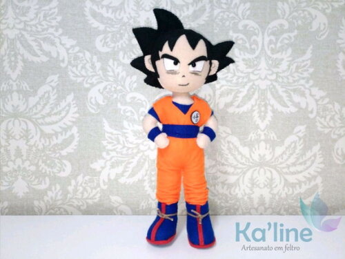 Kit Dragon Ball - Bonecos em feltro