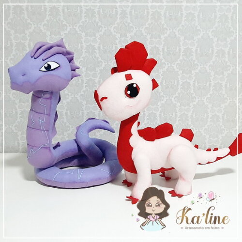 Kit Dragon Mania - Bonecos em Feltro