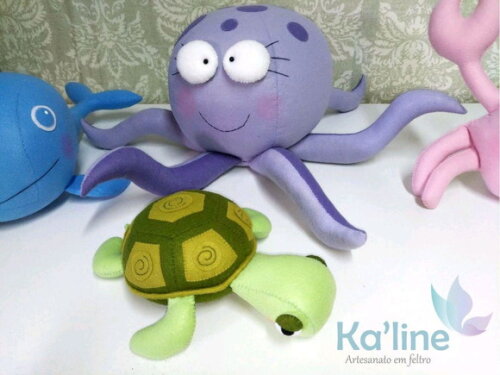 Kit Fundo do Mar - Bonecos em Feltro