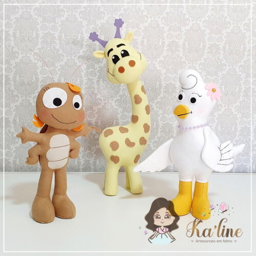 Kit Galinha Pintadinha - Feltro Bonecos
