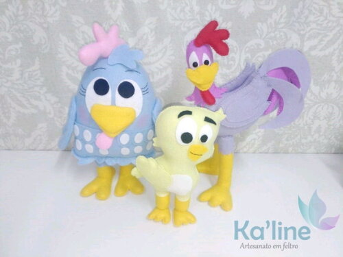 Kit Galinha Pintadinha Candy Color -Feltro Bonecos