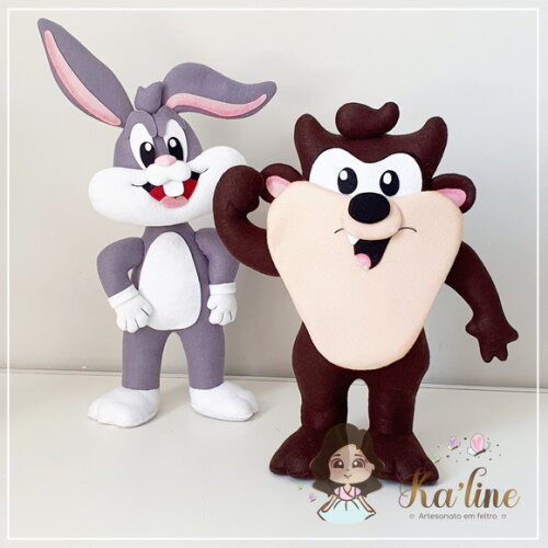 Kit Looney Tunes Baby - Bonecos em Feltro