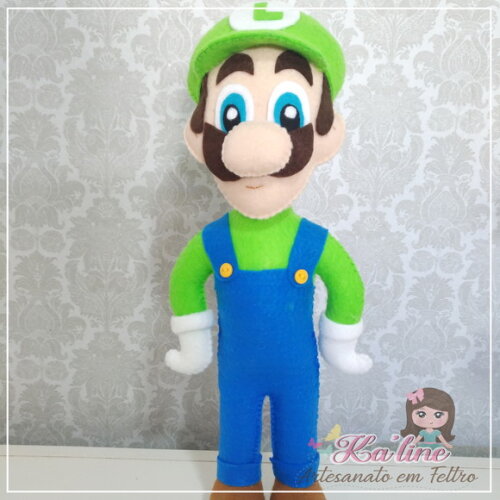 Kit Mário Bross - Bonecos em Feltro