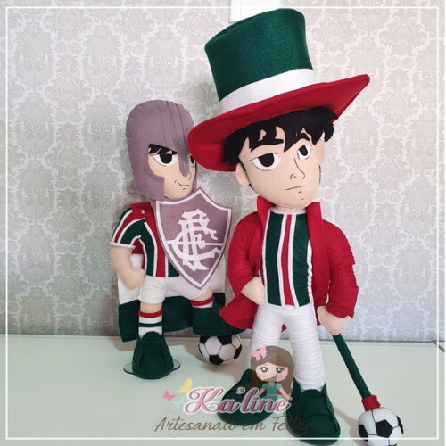 Kit Mascotes Fluminense - Bonecos em Feltro