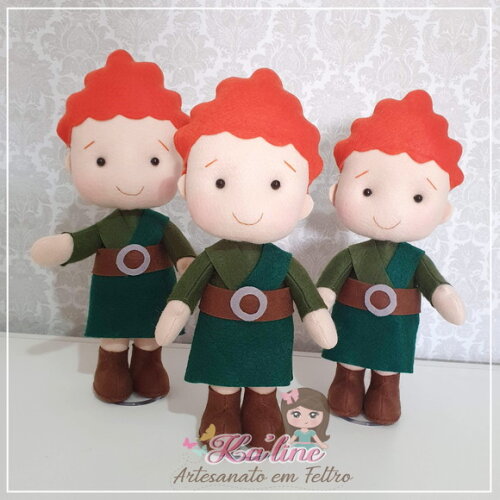 Kit Merida - Valente - Bonecos em Feltro