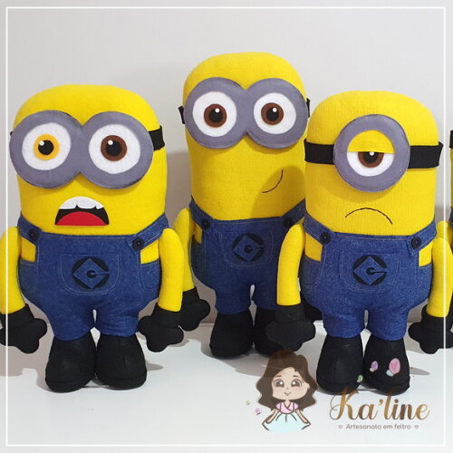 Kit Minions - Bonecos em Feltro