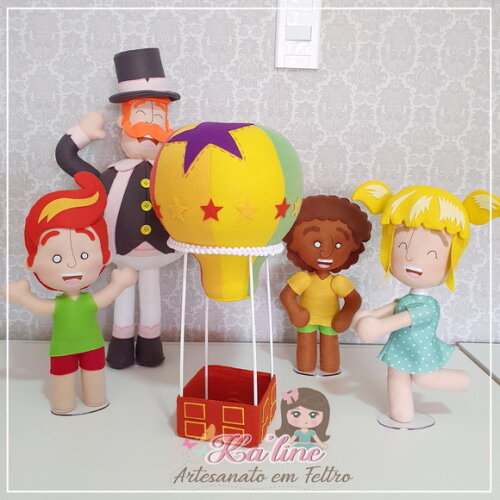 Kit Mundo de Bita - Bonecos em Feltro