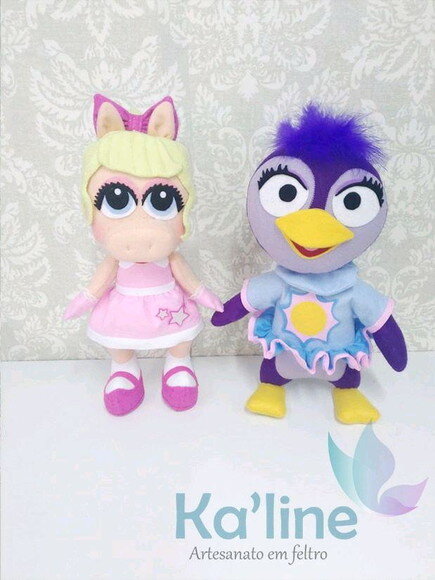 Kit Muppets - Bonecos em feltro