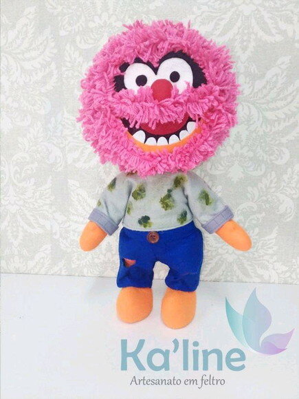 Kit Muppets - Bonecos em feltro
