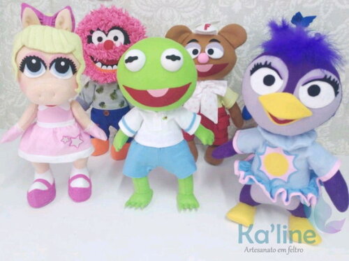 Kit Muppets - Bonecos em feltro
