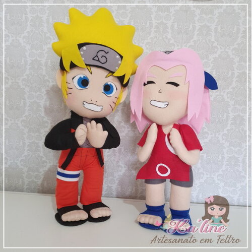 Kit Naruto - Bonecos em Feltro