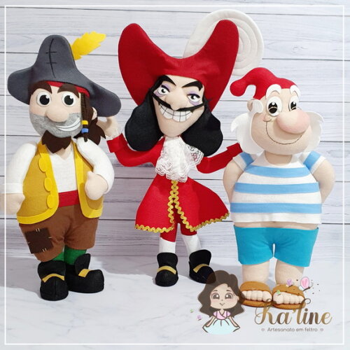 Kit Peter Pan - Bonecos em Feltro
