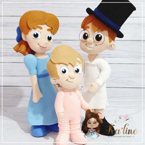 Kit Peter Pan - Bonecos em Feltro