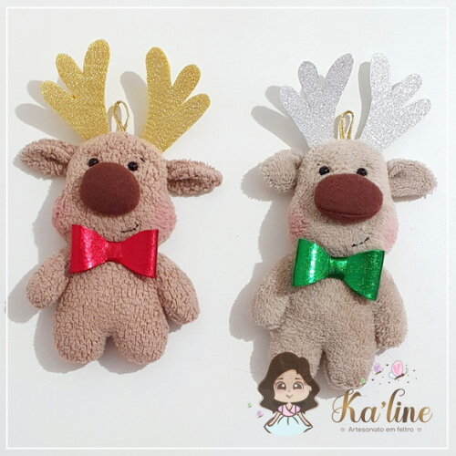 Kit Pingentes Natal - Bonecos em Feltro