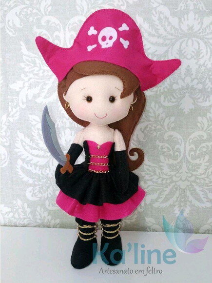 Kit Piratas - Bonecos em Feltro