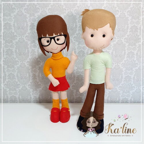 Kit Scooby-Doo - Bonecos em Feltro