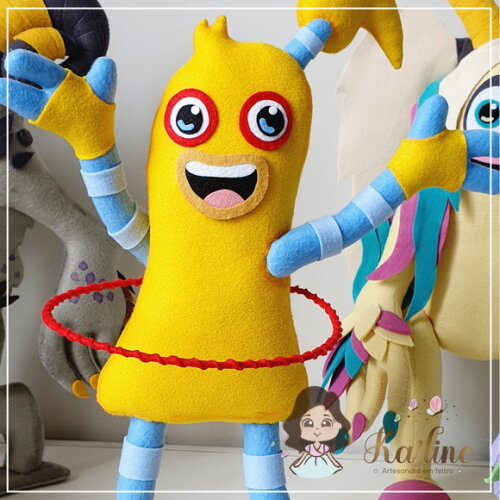 Kit Singing Monsters - Bonecos em Feltro