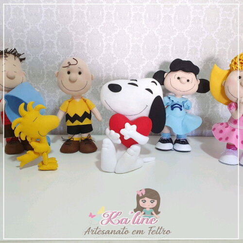 Kit Snoopy - Bonecos em Feltro