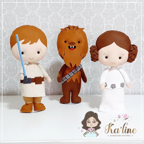 Kit Star Wars Baby - Bonecos em feltro