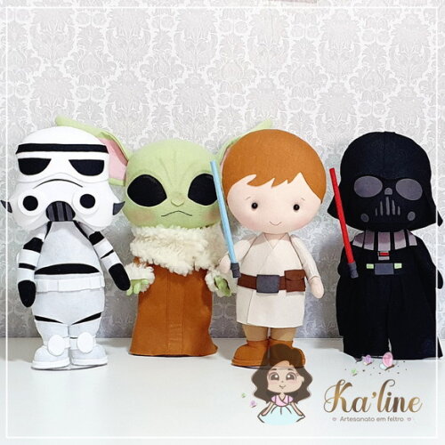 Kit Star Wars Baby - Bonecos em feltro