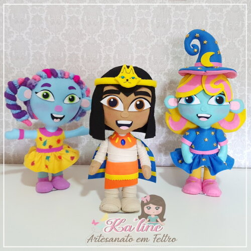Kit Super Monstros - Bonecos em Feltro