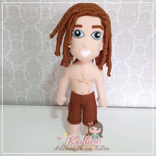 Kit Tarzan e Jane - Bonecos em Feltro