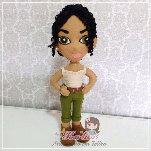 Kit Tarzan e Jane - Bonecos em Feltro