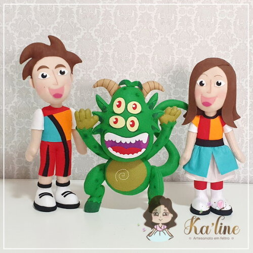 Kit Tiquequê - Bonecos em Feltro