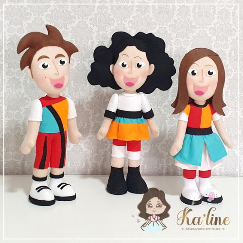 Kit Tiquequê - Bonecos em Feltro