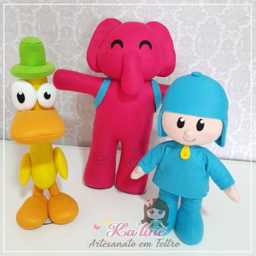 Kit Turma do Pocoyo - Bonecos em Feltro