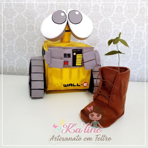 Kit Wall-e - Bonecos em Feltro