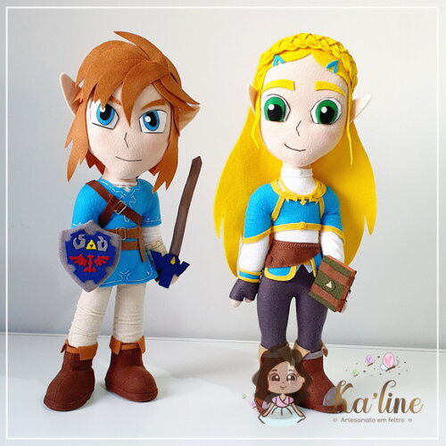 Kit Zelda - Bonecos em Feltro